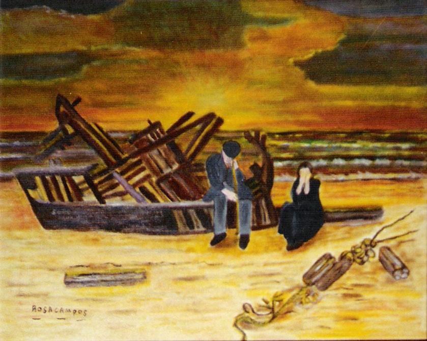 ¿Dónde estan ellos? 78x67 cm